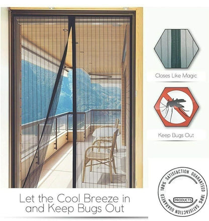 Door Net with Magnets for Mosquito Protection – Instant Setup