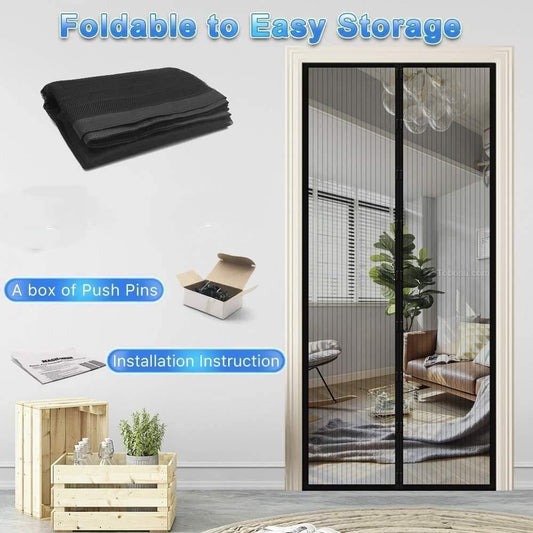 Door Net with Magnets for Mosquito Protection – Instant Setup