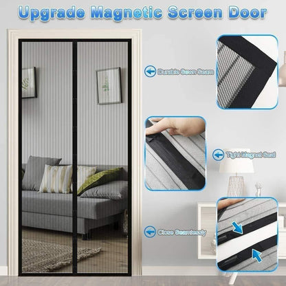 Door Net with Magnets for Mosquito Protection – Instant Setup
